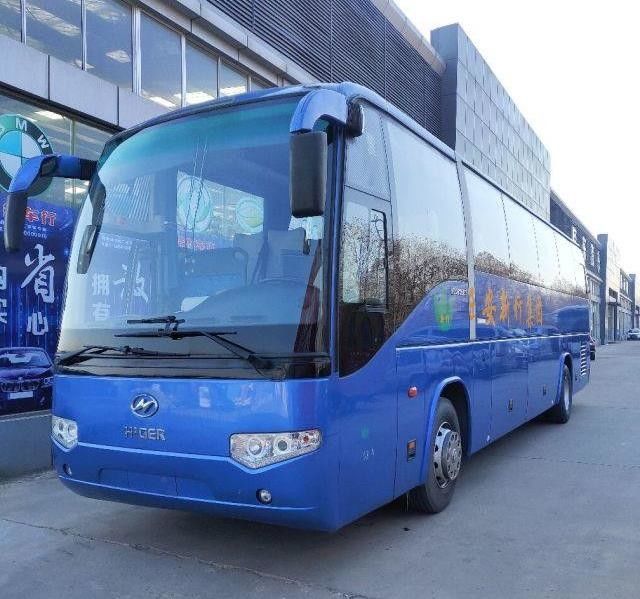 Più alto KLQ6129 53 mette l'acciaio a sedere Chiassis di Bus Double Doors della vettura usato motore posteriore