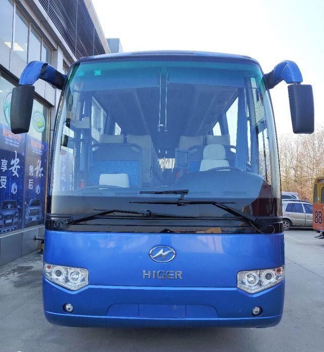Più alto KLQ6129 53 mette l'acciaio a sedere Chiassis di Bus Double Doors della vettura usato motore posteriore