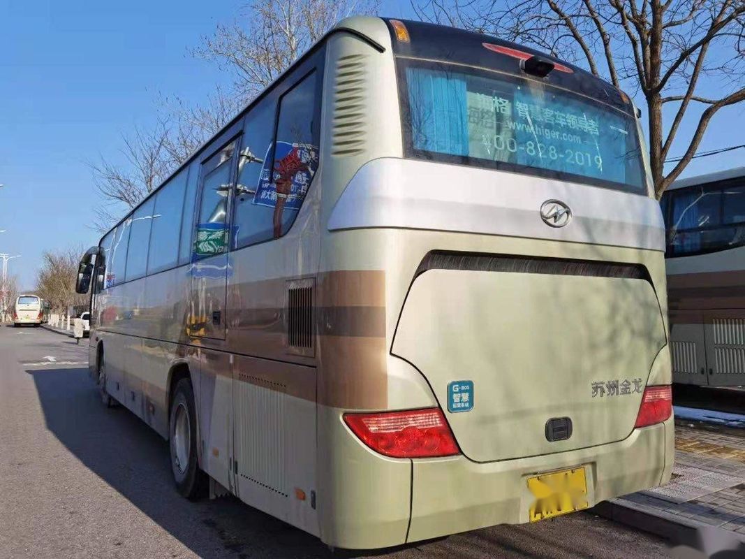 Vettura utilizzata più alto telaio Bus del bus del passeggero del modello KLQ6115 di marca del motore della parte posteriore di LHD d'acciaio 53 sedili