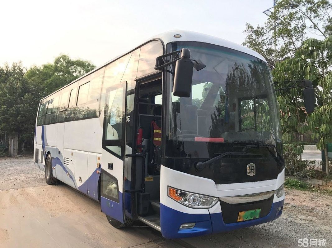 Porte ibride Petrolio-elettriche del motore 155kw del WP del veicolo elettrico le doppie rivestono di pelle Seat hanno utilizzato la vettura Bus Zhongtong LCK6101 47Seats