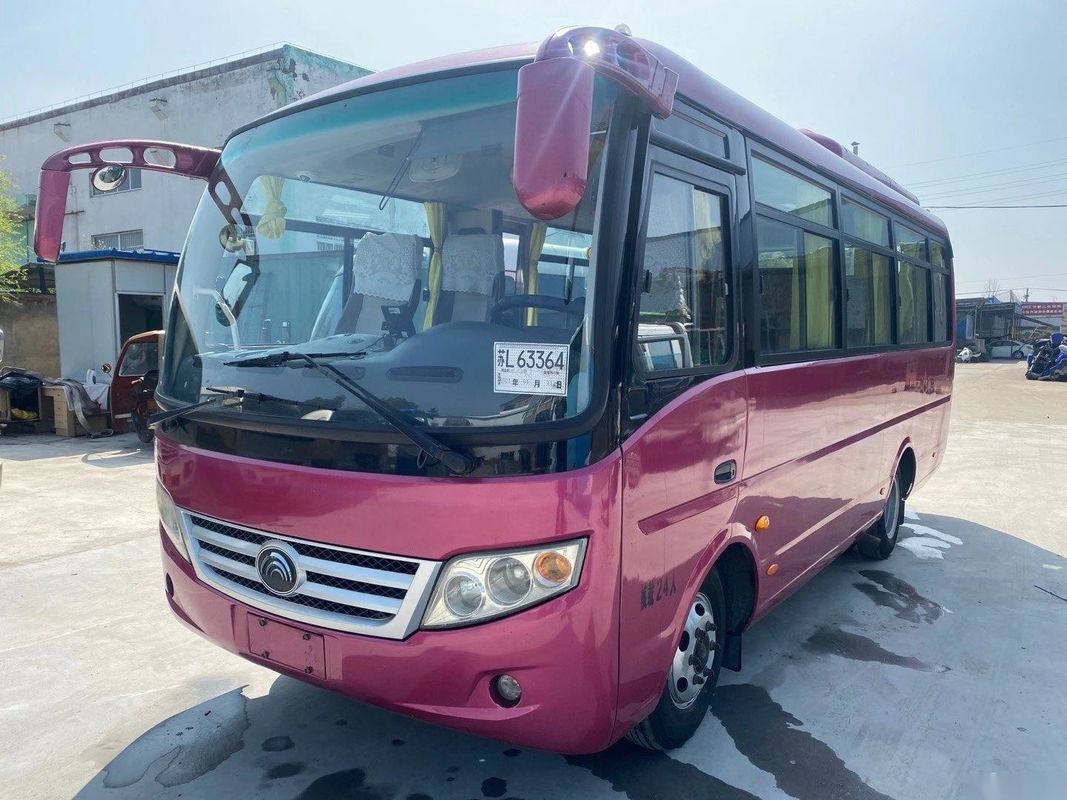 Yutong usato trasporta il telaio d'acciaio Front Engine Left Steering dell'euro IV del bus del passeggero usato sedili di modello ZK6660 24