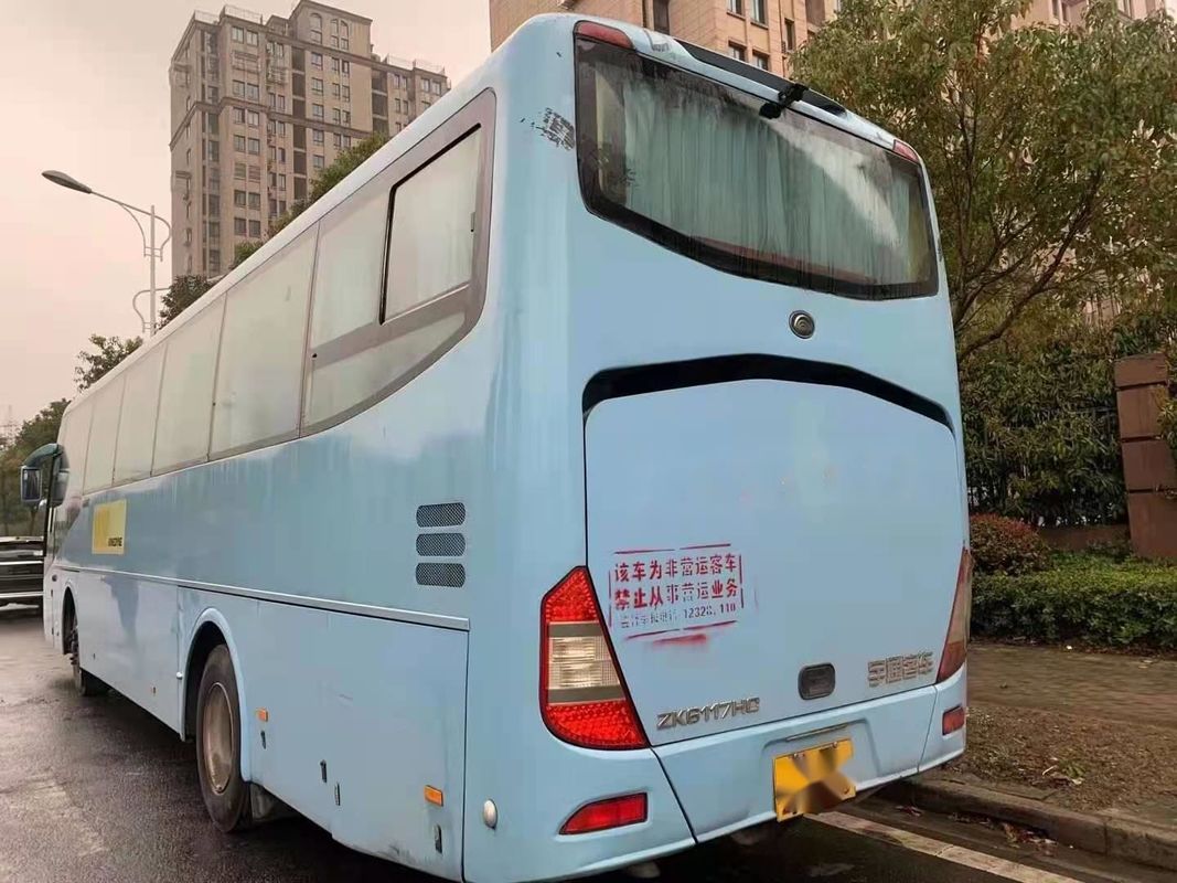La vettura utilizzata Bus Yutong Brand che ZK6117 65 mette il passeggero a sedere usato porta posteriore del motore 120km/H di Yuchai singola trasporta la direzione sinistra
