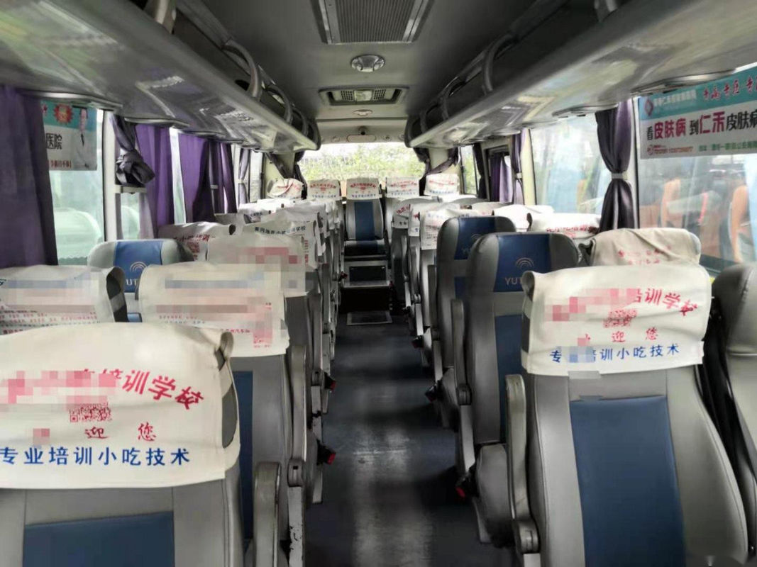 Yutong usato trasporta il bus del passeggero utilizzato porta d'acciaio del telaio dei sedili Zk6858 35 singola