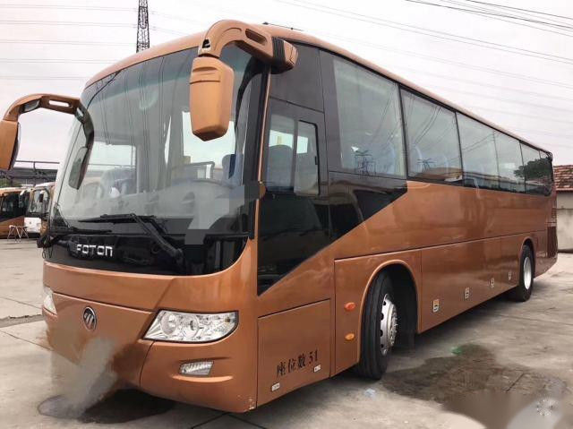 BJ6113 ha usato la guida a sinistra bassa dell'euro IV di chilometro della singola porta dei sedili di marca 51 di Bus FOTON della vettura