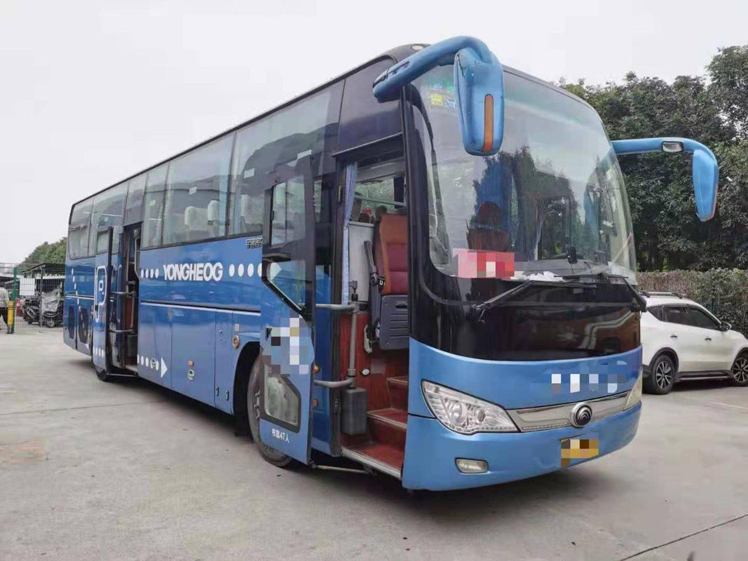 Bus di giro utilizzato guida a sinistra utilizzato delle doppie porte del motore dell'euro IV Yuchai del telaio dell'airbag dei sedili del bus Zk6119 47 di Yutong