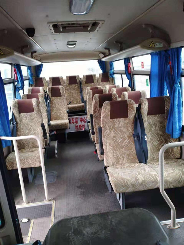 Bus utilizzato del passeggero utilizzato guida a sinistra diesel di Front Engine Steel Chassis Euro V dei sedili di Mini Bus Yutong ZK6609D 19