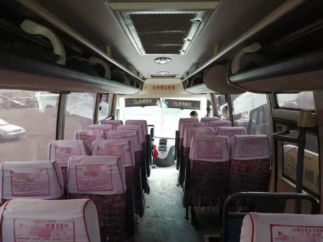 Chilometro basso usato delle porte 39seats del bus XMQ6900 di Kinglong doppio lasciato il telaio d'acciaio di guida