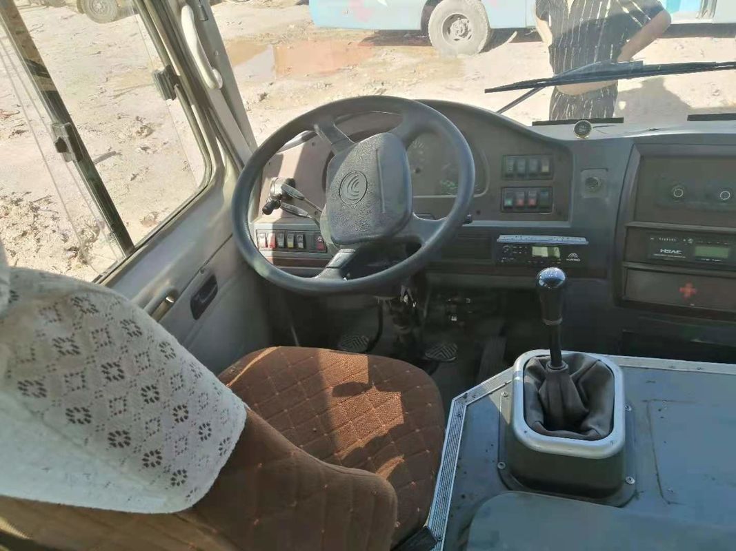 Mini Bus Yutong usato ZK6608 19 mette il chilometro a sedere basso di Bus Left Steering della vettura di Front Engine Steel Chassis Used