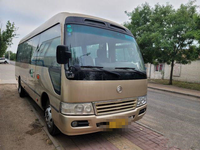 2015 anni 22 Dragon Coaster Bus dorato usato sedili, hanno usato Mini Bus Coaster Bus 86kw con i sedili di lusso