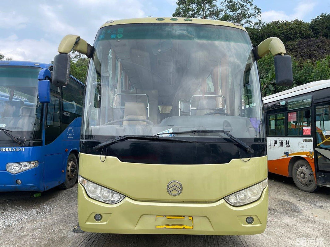 Dragon Used Coach Bus dorato 47 porte dell'euro III d'acciaio del telaio del motore di Hino J08E dei sedili singole