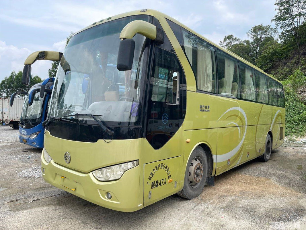 Dragon Used Coach Bus dorato 47 porte dell'euro III d'acciaio del telaio del motore di Hino J08E dei sedili singole