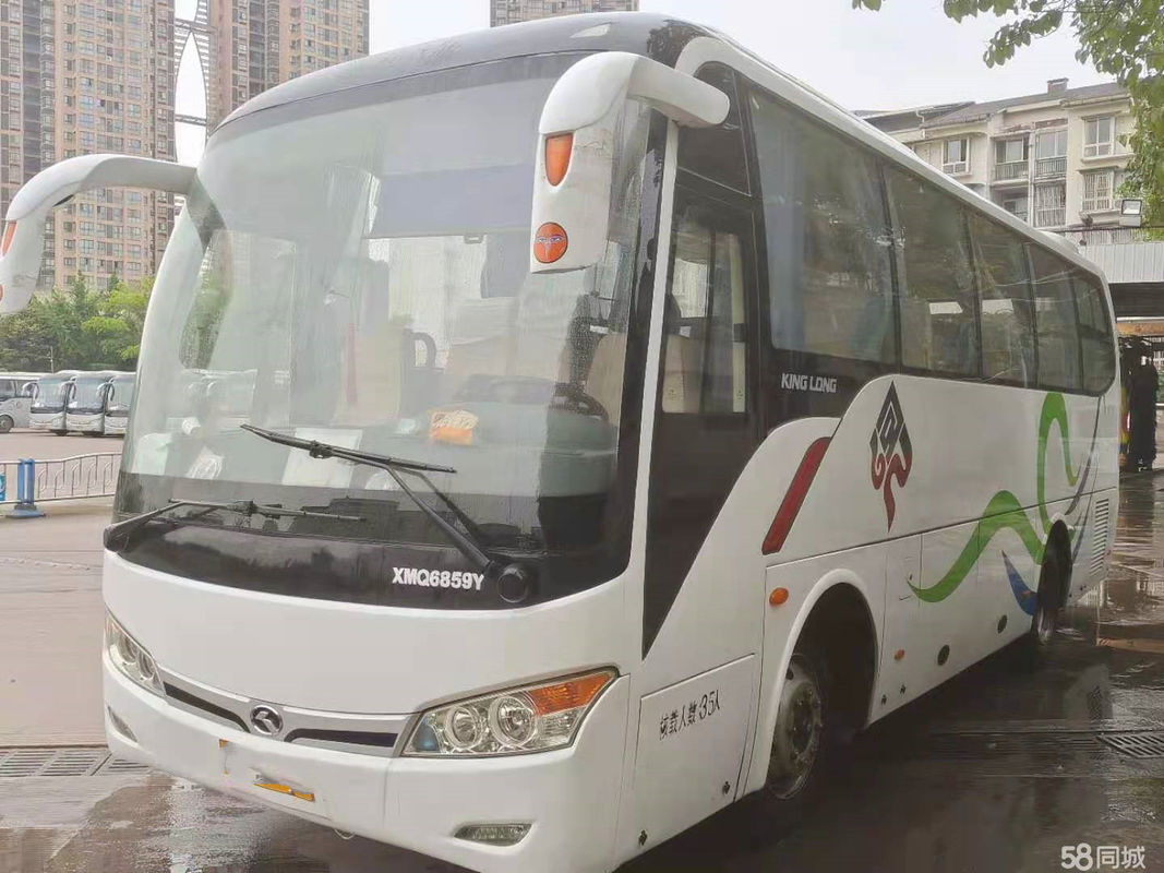 Euro posteriore usato III del motore della singola porta usato telaio d'acciaio del bus di giro del bus XMQ6859 35Seats di Kinglong