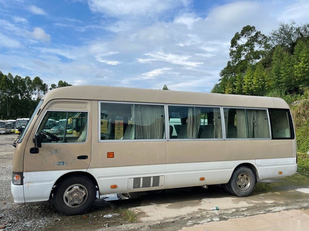 Direzione sinistra del mini bus usata benzina del motore del bus 23-30seats 3RZ Toyota del sottobicchiere usata marca di Toyota