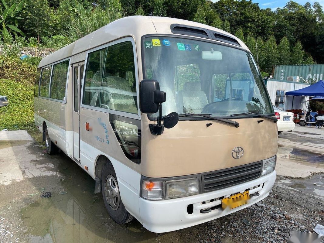 Direzione sinistra del mini bus usata benzina del motore del bus 23-30seats 3RZ Toyota del sottobicchiere usata marca di Toyota