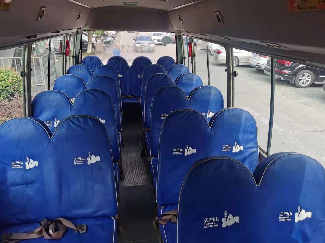 2015 anni 26 Dragon Coaster Bus dorato usato sedili, motore utilizzato di Mini Bus Coaster Bus With Hino