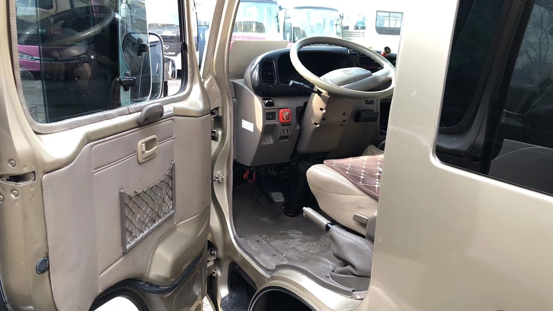 Porta di Mini School Bus Gasoline Engine Antomatic del bus di Mini Buses 23 Seater Toyota Coster