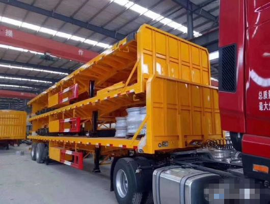 Semirimorchio resistente del Basso letto della base 13m per uso del contenitore della fabbrica