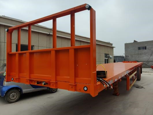 Semirimorchio resistente del Basso letto della base 13m per uso del contenitore della fabbrica