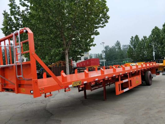 Semirimorchio resistente del Basso letto della base 13m per uso del contenitore della fabbrica