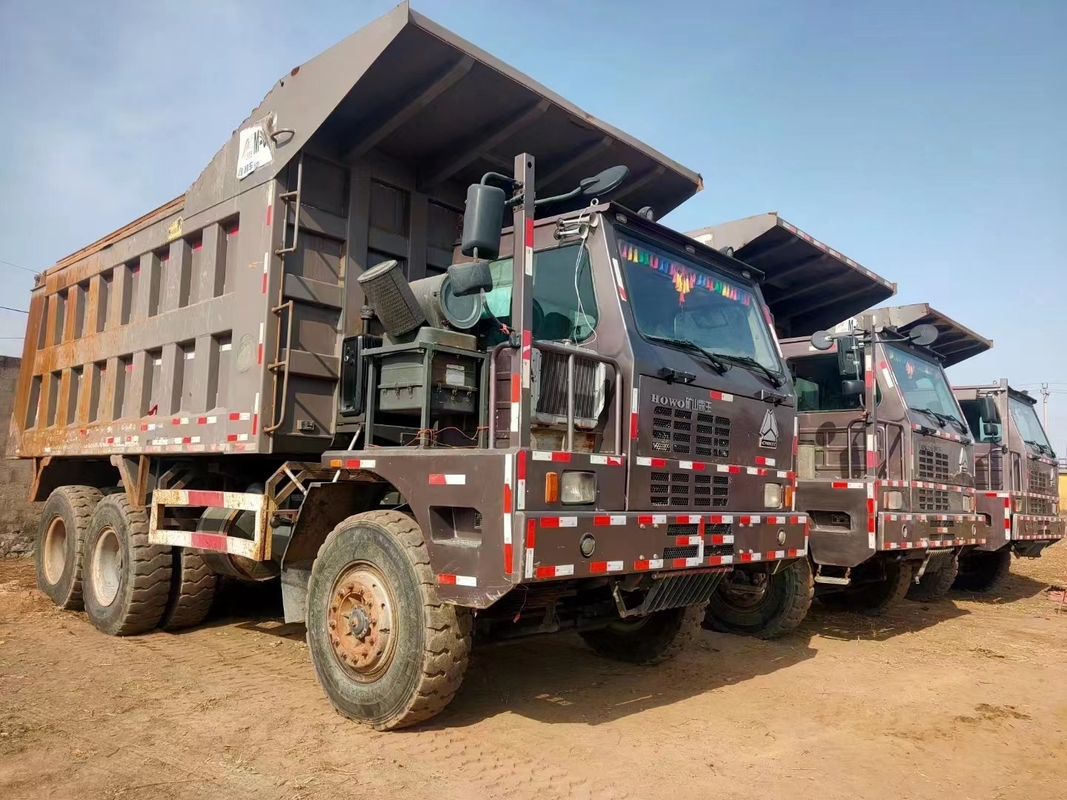 Cino HOWO ha utilizzato lo scaricatore dell'autocarro con cassone ribaltabile con 430HP il motore 120 Ton Load Used For Mine