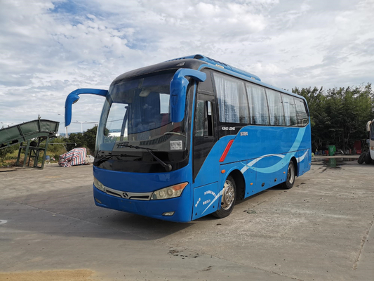 XMQ6802 ha utilizzato il bus Kinglong ha lasciato a vettura di guida 35seats la sospensione elettrica dell'airbag di YC4G 147kw