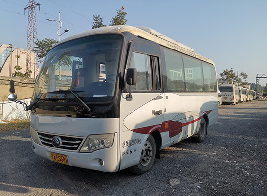 La mano destra di Mini City Travelling Diesel Engine del bus di Yutong della seconda mano di 6 sedili Rive 132KW