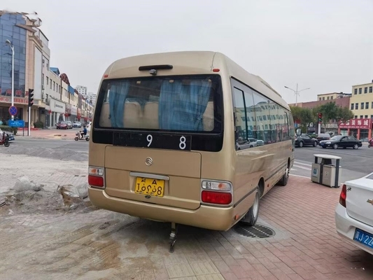 Piccola vettura dorata utilizzata 35seats di Dragon Coaster Bus Electric Mini