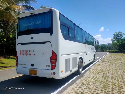 Le vetture di passeggero utilizzate bus ZK6119 di Yutong della mano della guida a sinistra rara del motore delle doppie porte dei sedili della molla a lamelle 50 secondo