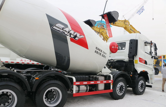 Camionetti per il cemento in vendita Camionetto Sany Mixer 8m3 Capacità del serbatoio 313hp Motore Trasmissione veloce