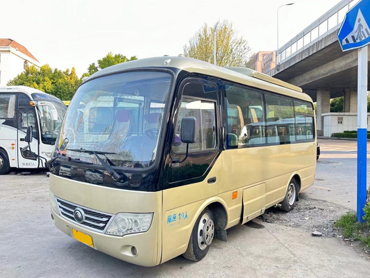 ZK6609 Yutong Autobus di passeggeri usato / 19 posti Buono motore anteriore climatizzato