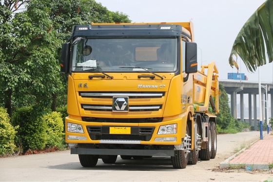 Camion a gomma usato 400 CV XCMG G7 8*4 Modalità di guida Camion a gomma per il trasporto di materiali da costruzione