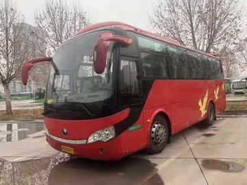 Nuovo bus del passeggero utilizzato di marca di Yutong di arrivo rosso una trasmissione manuale da 2013 anni