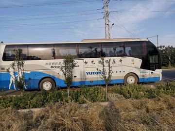 Guida a sinistra usata Yutong del motore diesel del bus del sottobicchiere dei sedili 6122HQ9A 51 con il A/C