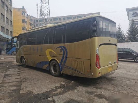 38 bus di giro utilizzato sinistro di Kinglong della direzione dell'euro V del motore sei della parte posteriore di Yuchai dei sedili telaio dell'airbag dei cilindri 270hp XMQ6901