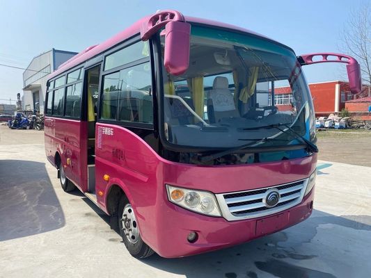 Yutong usato trasporta il telaio d'acciaio Front Engine Left Steering dell'euro IV del bus del passeggero usato sedili di modello ZK6660 24