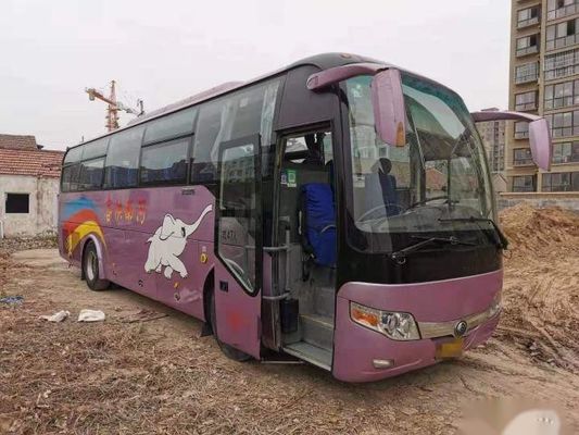 Yutong ZK6107 usato chilometro basso del telaio 47 di Bus For Africa della vettura dei sedili della direzione di buona condizione sinistra d'acciaio dell'euro III