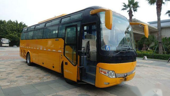 I sedili usati del bus ZK6107 49 di Yutong hanno lasciato a telaio di guida Yuchai dell'airbag il motore posteriore chilometro basso