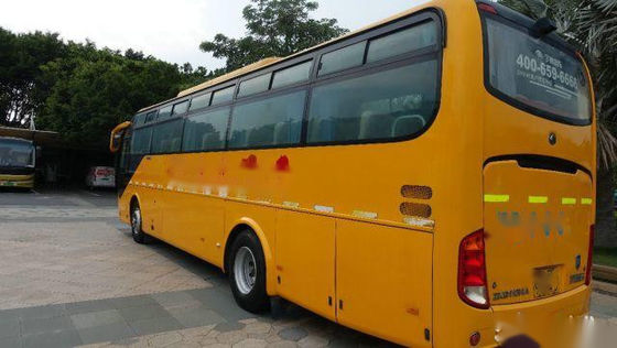 I sedili usati del bus ZK6107 49 di Yutong hanno lasciato a telaio di guida Yuchai dell'airbag il motore posteriore chilometro basso