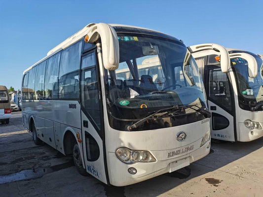 Il motore posteriore utilizzato 132kw di Cummins dei sedili di Bus XMQ6771 30 della vettura ha lasciato il bus utilizzato di guida di Kinglong