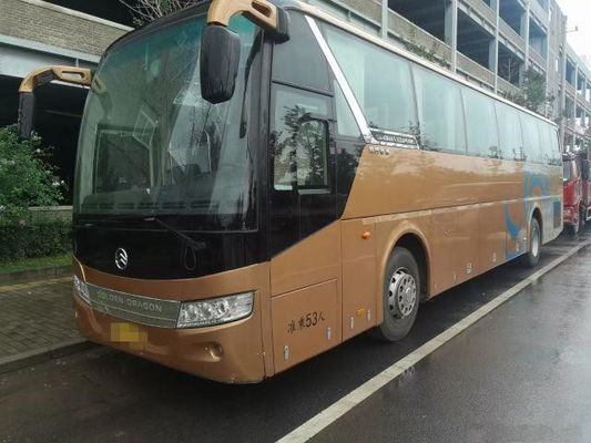 2014 direzione dorata della mano sinistra del bus XML6127 di Dragon Bus Used Passenger Coach usata sedili di anno 53