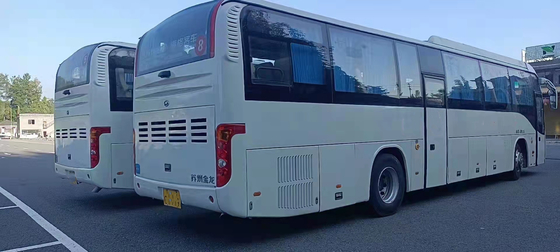 Più alto bus in bus utilizzato lungo del sottobicchiere di Toyota della disposizione dei sedili RHD Front Engine 2+3 di Buses 65 della vettura della Tanzania KLQ6129 Yutong