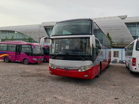 2015 il bus ZK6127H di Yutong utilizzato di anno 45 sedili ha usato la direzione di With Diesel Engine LHD della vettura